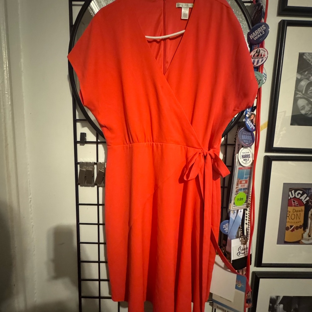 London Times Vibrant Red Mini Dress